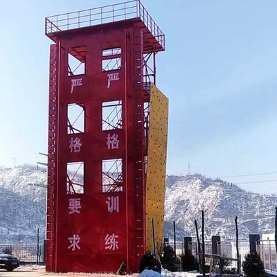 乾源塔业四层消防训练塔 横渡攀岩训练铁架 体能训练塔架 全国可安装
